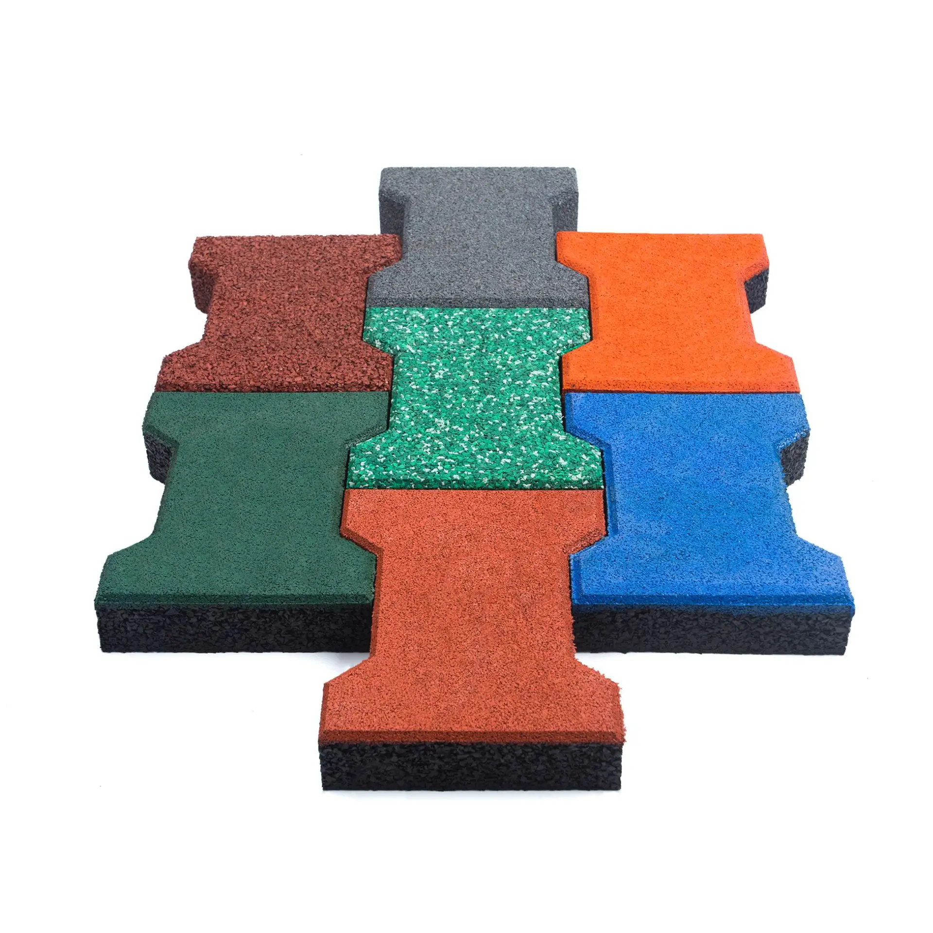 Outdoor rubber floor mat 15/20/25/30/40/50mm rubber tiles cheap outdoor playground mat gym floor rubber mat for sale