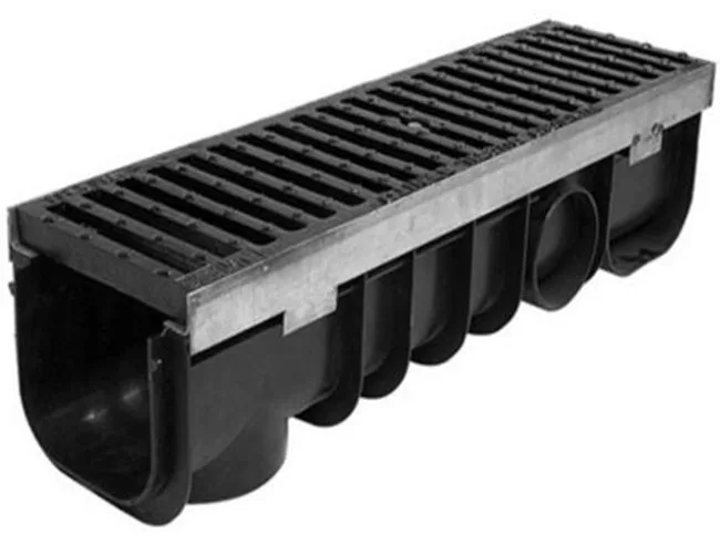 Plastic Drain Trench Pvc Rain Water Floor Stainless Steel Linear Rainwater Ditch Drainage Channel