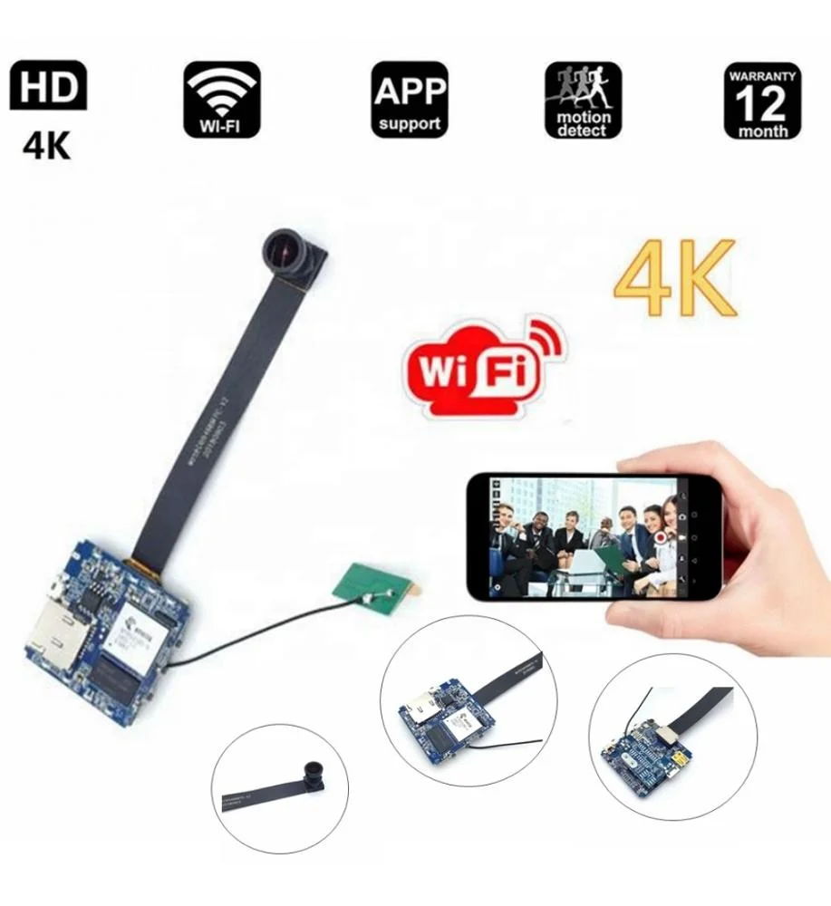 Wide Angle 2.7K 4K Wireless P2P Mini Camera Module DV Video Recorder Digital Small DIY Camera