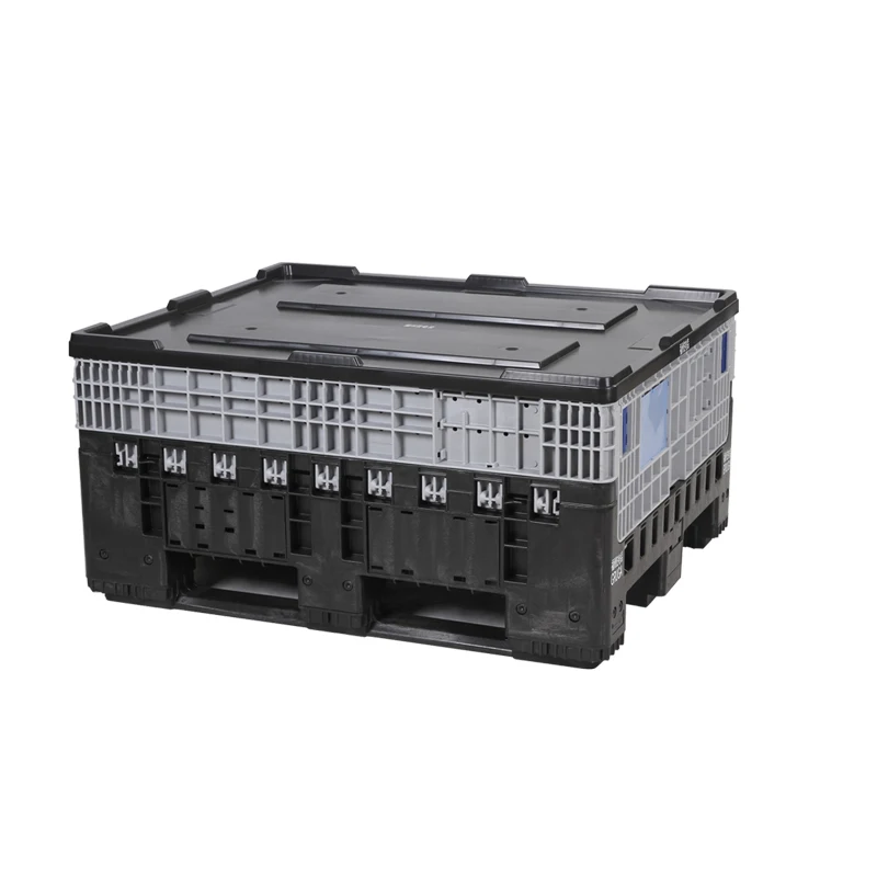 Warehouse heavy duty Large industrial plastic foldable pallet box