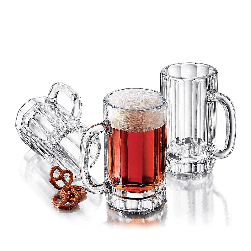 605ml Beer Mug Plastic Glass Beer Mug Sublimation Beer Mugs