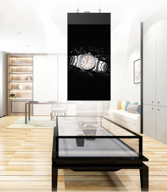 High Brightness Lcd Display Hanging Lcd Display Double Sided Display Slim Light Hanging Double Sided digital signage
