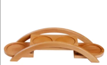 Wholesale Cheap Handmade Seafood Platter Cold Dishes Ship Japanese Cuisine bamboo Sushi Boat Serving Tray for Hotel Restaurants