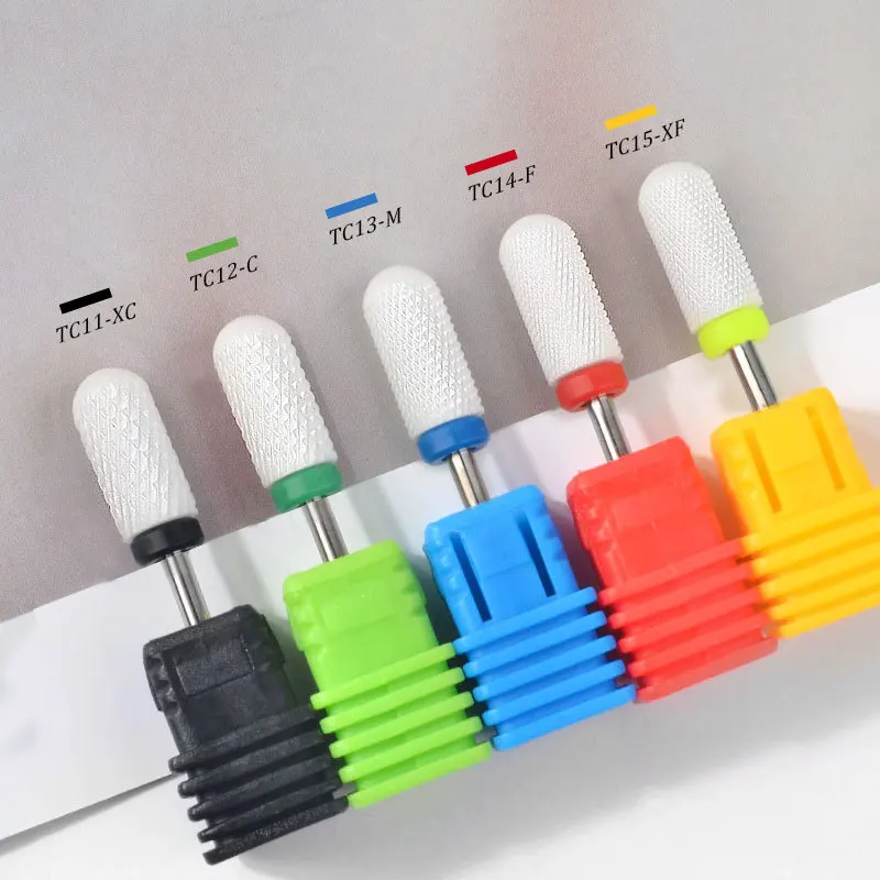 Nails Accessories Professional Ceramic Milling Cutter For Manicure Nail Drill Bits Electric Nail File Grinding Bits