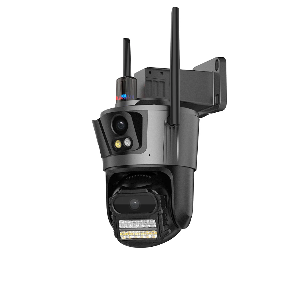 Top 8MP Pixels Solar Powered Camera Panel PTZ 360 Degree Rotation 4G Sim Card FCC Certificate