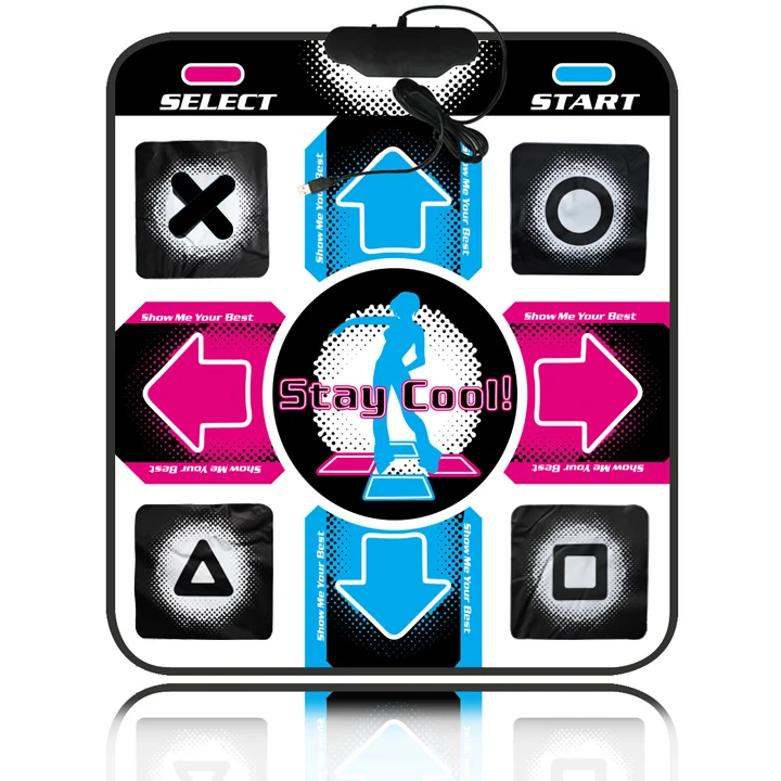Dancing Step Dancing Mat Dance Pad Dancer Blanket Equipment Revolution HD Non-Slip Foot Print Mat to PC with USB