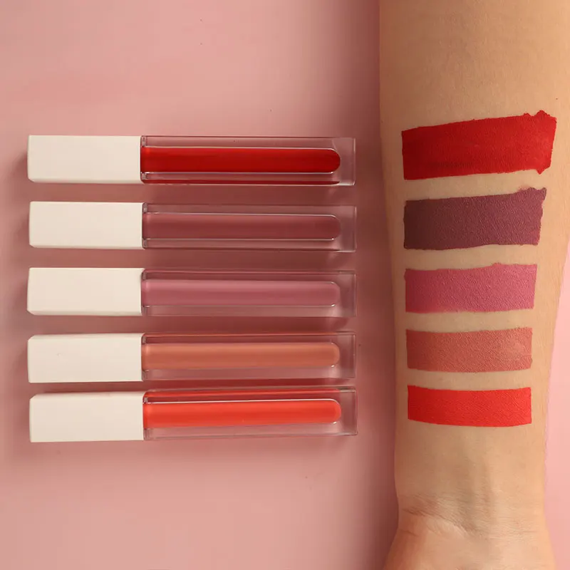 White long tube shinny plumping clear glossy lip gloss base essential oil