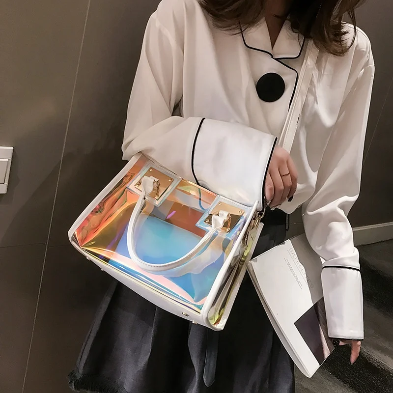 Hot Sell Silicone PVC Shoulder Bag Jelly Purse Luxury Ladies Woman Fashion Cheap Handbag