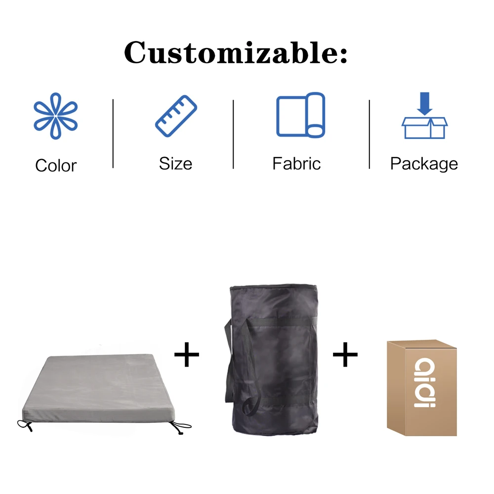 AIDI MS-CM001Outdoor Comfortable 2Inch Roll Up Travel Mat Sleeping Camping Mattress Memory Foam Pad With Elastic Straps