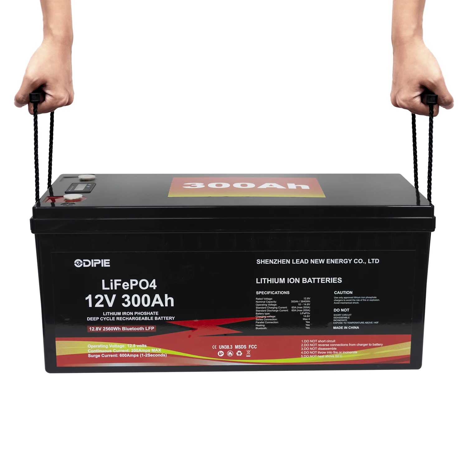 Rechargeable Deep Cycle 12V 200AH 300AH Lifepo4 Lithium Ion Battery Solar 12 Volt Suitable for mobile router, outdoor monitoring