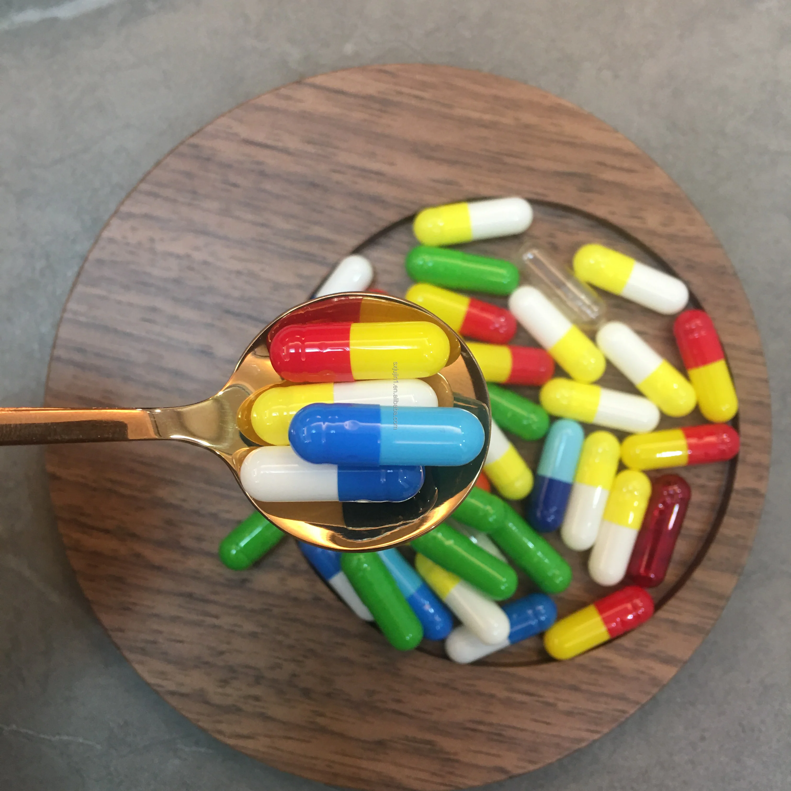 Customized Blue Separate Empty Capsule HPMC Raw Material Halal & GMP Certified