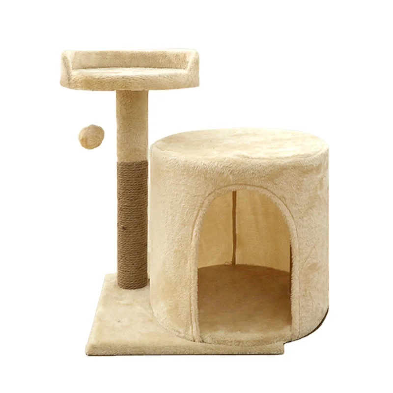 In Stock Sisal Cat Scratch Post Cat Tree Scratcher Post With Bottom Board Ball