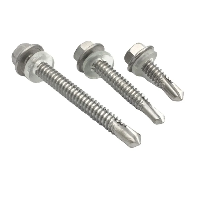 Hexagon Head Self-drilling Screw Self-drilling 304/316/410 Self Drilling Screw Stainless Steel DIN Galvanized or Customized
