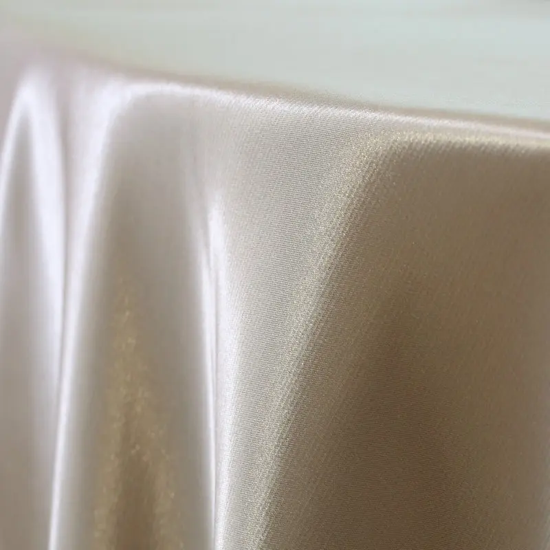 Elegant Custom Round Tablecloth Linen Wedding Satin round table cloth