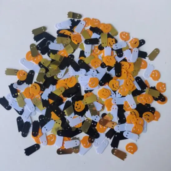 Craft glitter products pumpkin,bat,spider shapes  for Halloween Festival