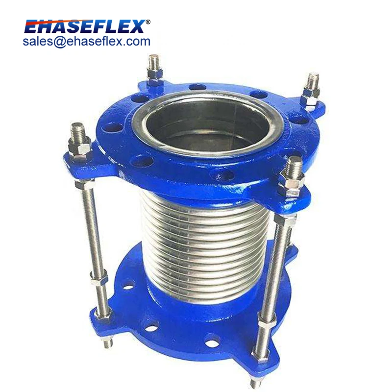 Superior Quality Axial Pipe Compensator Stainless Steel Bellows Joint With Flange connector
