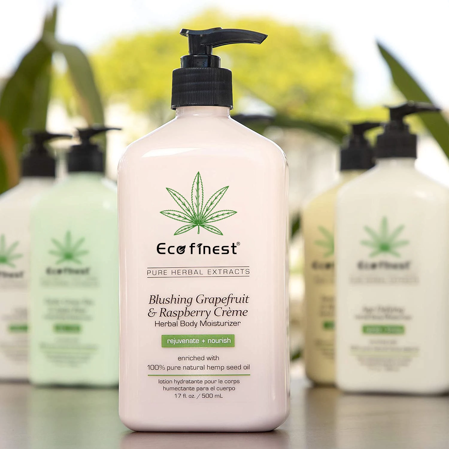 
Hemp seed Oil Blushing Grapefruit & Raspberry Creme Herbal Body Moisturizer Lotion - Fruit Body Cream 