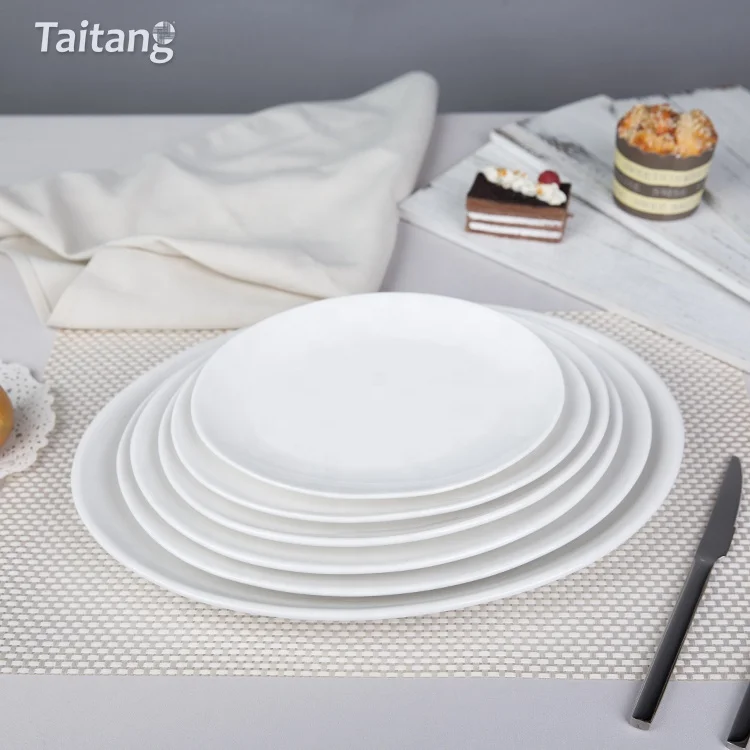 White Ceramic Fish Plates Restaurant Oval Plate Ceramic