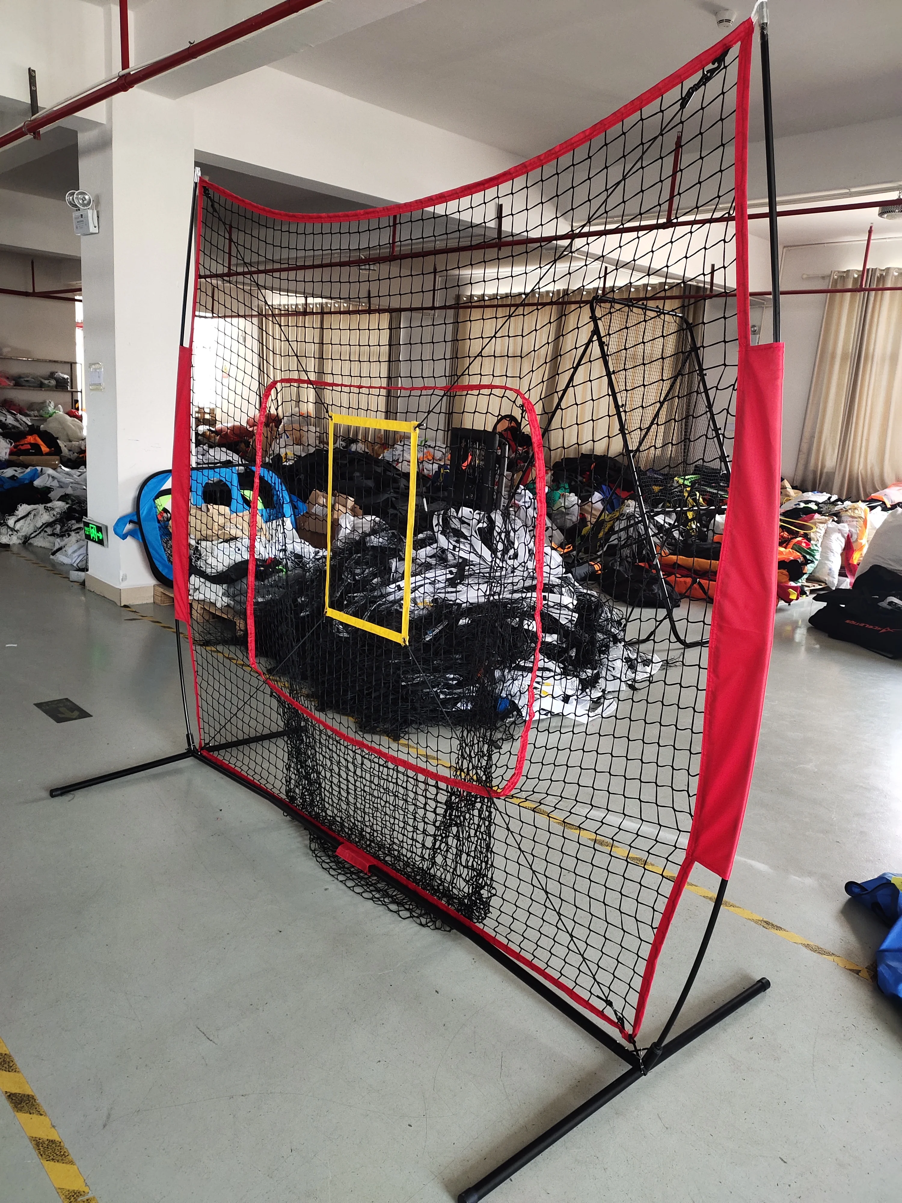 Baseball Net Baseball Practice Net for Batting and Pitching with Bow Frame, Carry Bag and Strike Zone