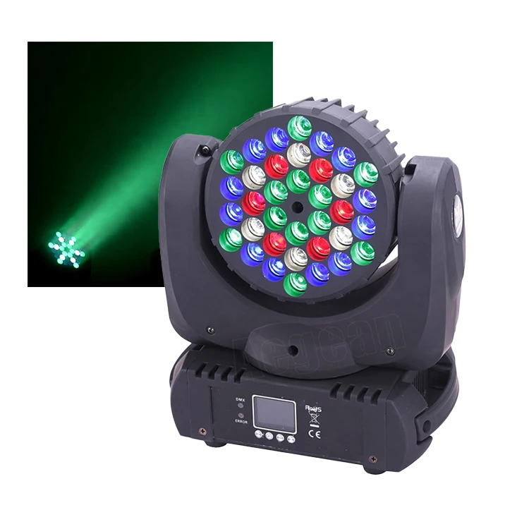 Factory Price Rgbw 36X3W Dmx Control Led Moving Head Beam Light For Disco Party