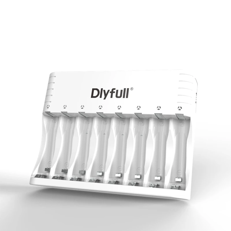 Dlyfull 8 slots 1.2V NiMH AA AAA Rechargeable Battery Charger for Your Toys Microphone Wireless Mouse Keyboard Clock Battery