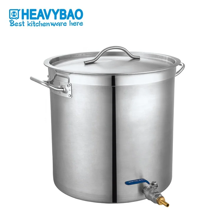  Большие коммерческие кастрюли Heavybao из нержавеющей