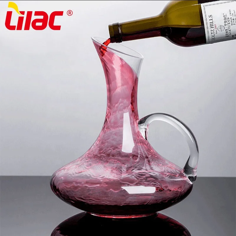 Lilac BSCI SGS LFGB 1700ml color box pack bulk wholesale whiskey wine red wine stock glass set and glass decanter