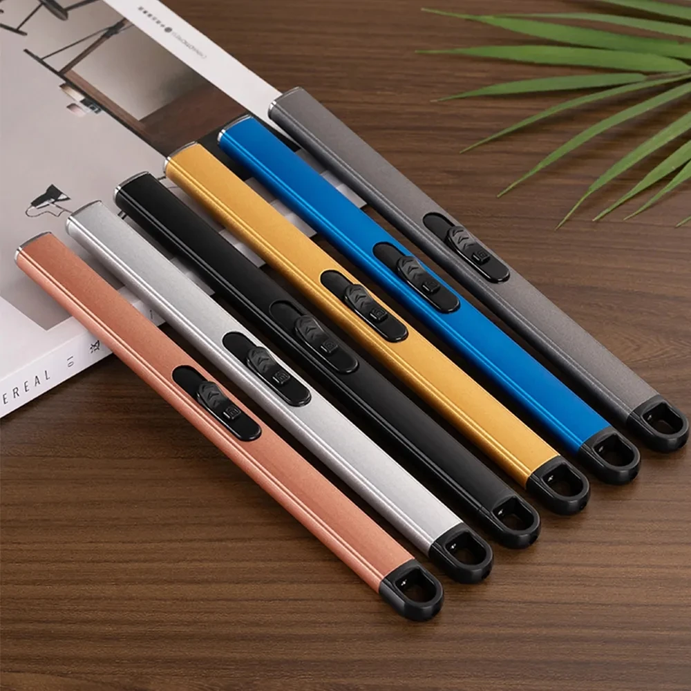 360 Steering Electric Arc Lighter USB Rechargeable Lighter Gas Stove Igniter Outdoor Kitchen Tools Weird Stuff Gift Box