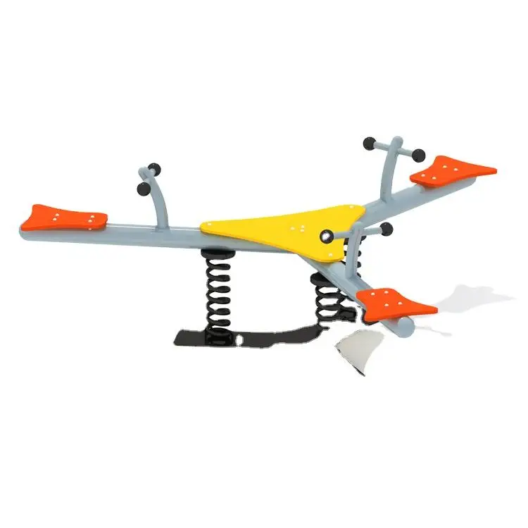 Safety Amusement Indoor Outdoor Children Play Spring Plastic Balance Seesaw For Playground