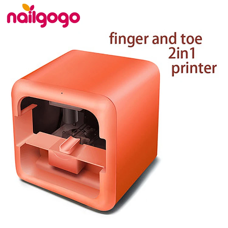 Nailgogo K2 small wifi painting photo manicure nail polish first model finger and toe 2 in 1 nail printer