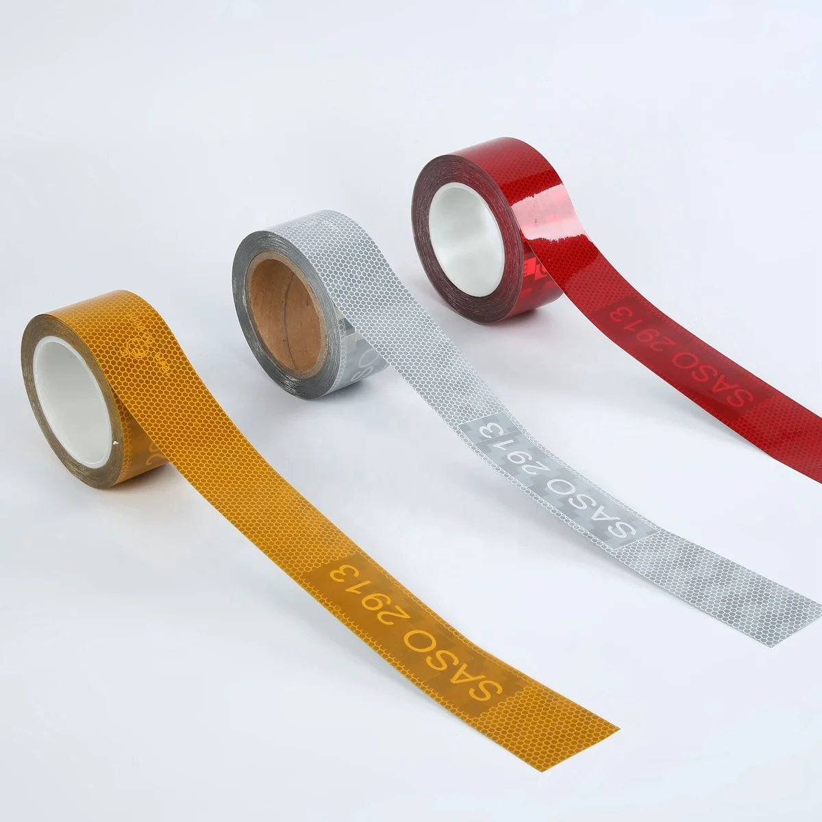Saudi SASO 2913 Approved Yellow Reflective Tape - Superior Adhesion for Vehicle Safety