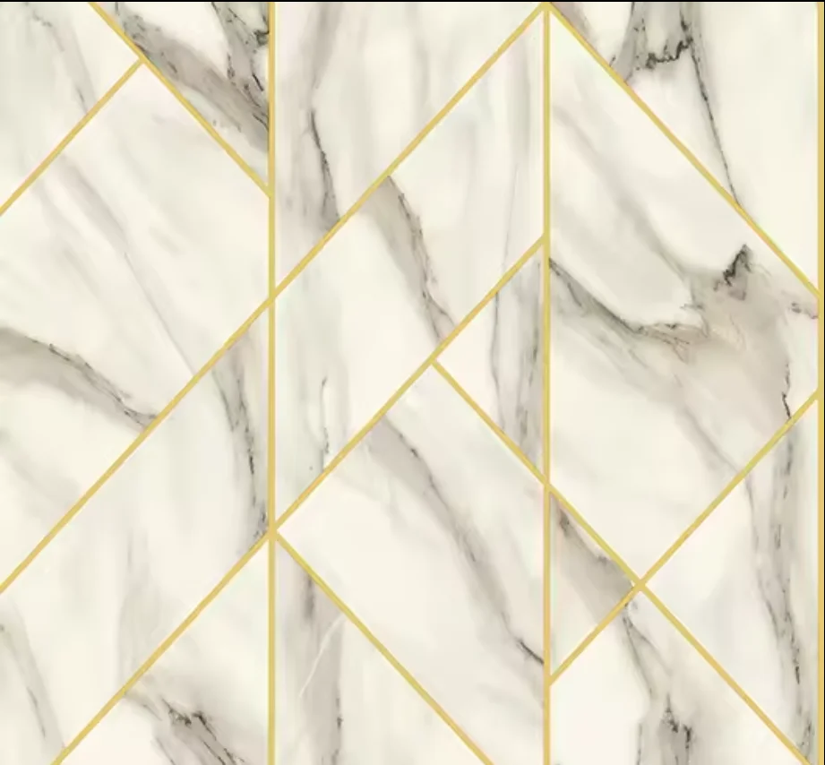 LongTai Asian Style Wallpaper Peel and Stick Wallpaper Rolls Gold Foil Wallcoverings Home Marble Wallpaper