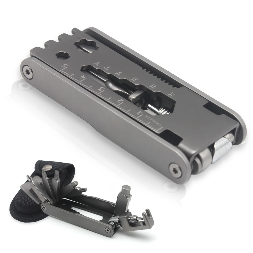 new design 11 in 1 multifunction bike bicycle cycling combination repair tool + bike chain cutter + hex wrench + screwdriver