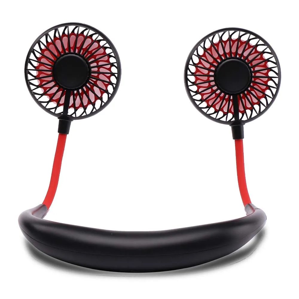 Portable Neck Fan Hand Free Personal Mini USB Neck Hang Fan 360 Degree Rotation Personal Cooling Fan