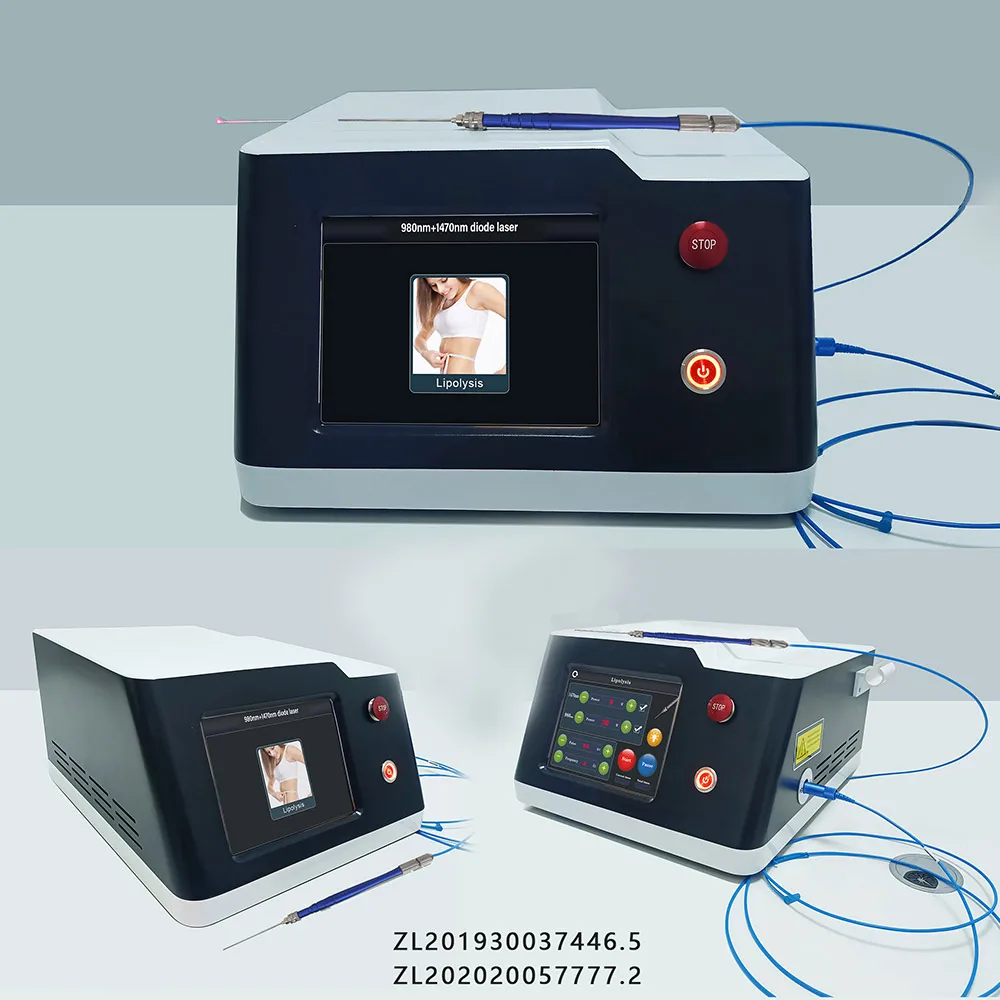 Best Selling 980 1470Nm Diode Laser Abdomen Arms  Jaw And Neck 1470Nm Laser 980Nm Laser For Liposuction Body Tightening Machine