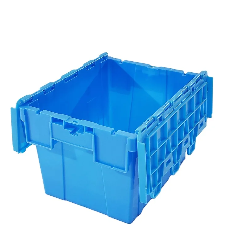 Durable Blue Color PP Material Plastic Crate Nestable Plastic Crate