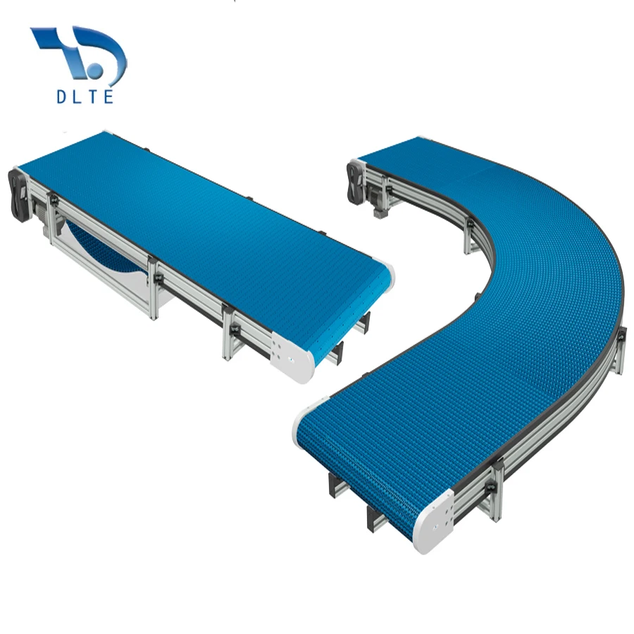 0-180 degree stainless steel/plastic chains food beverage processing turn conveyors