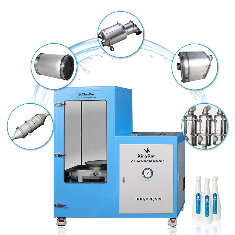 KINGKAR Industrial Ultrasonic DPF Catalytic Convertor Engine Cleaning Machine TestBeforeShipping Mobile SCR/DPF Cleaning Machine