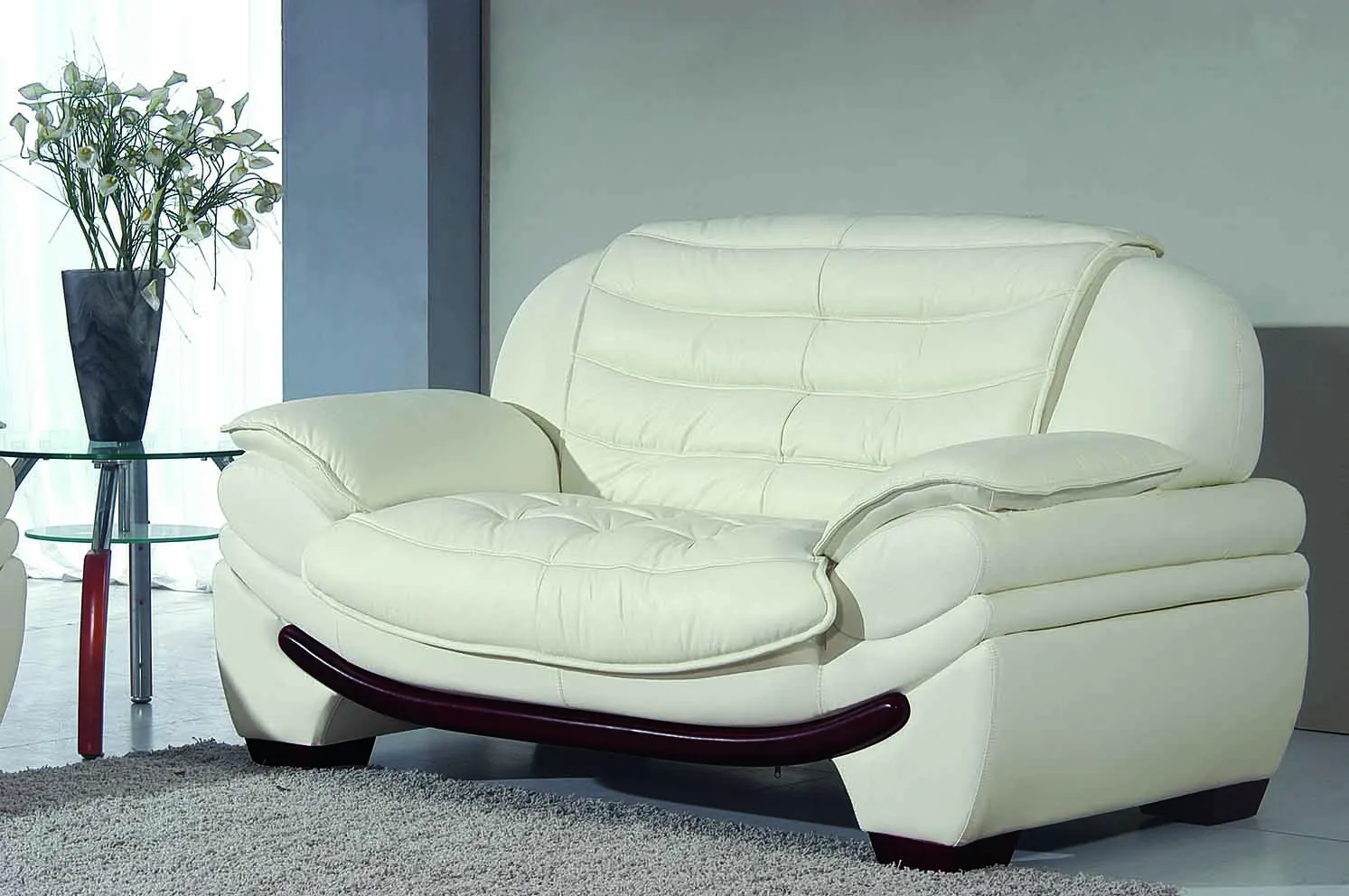 modern soft leather office room 3 2 1sofa