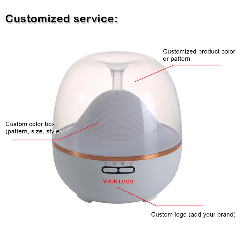 Automatic Smart Home Mute Glass Remote Ultrasonic Electric Humidifier Aroma Diffuser