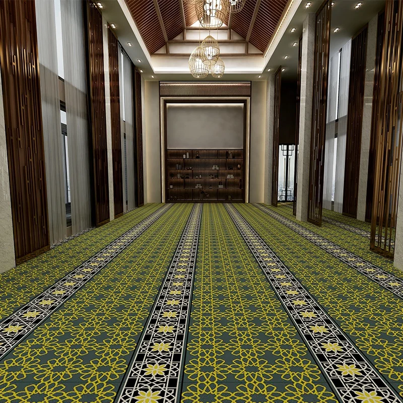 High Quality Axminster Wool Wall to Wall Muslim Use Mosque Carpet for Mosque Prayer  W-M5Series