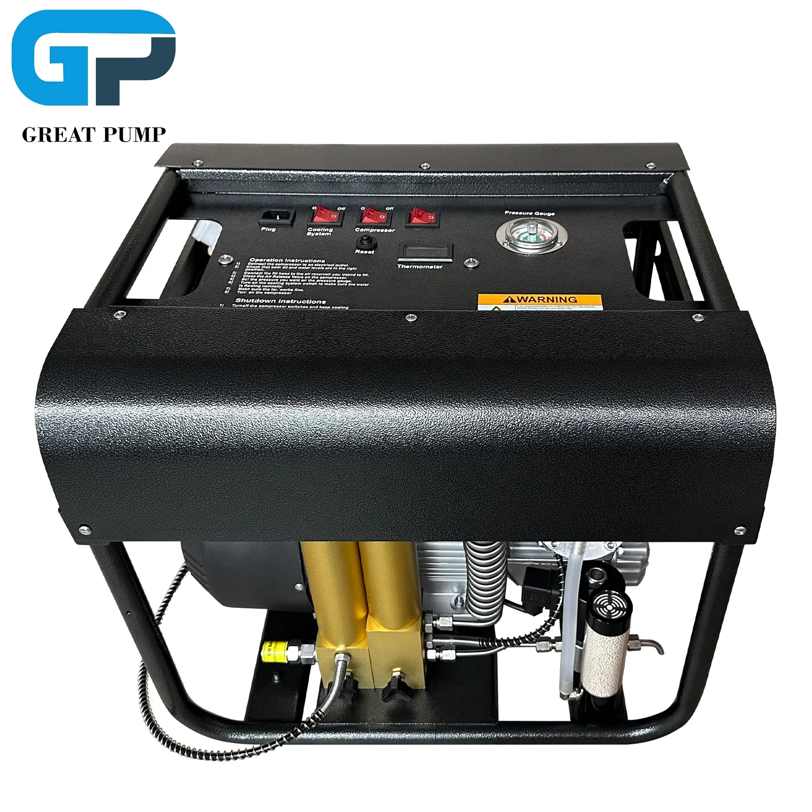 GP Electric Auto Purge 4500psi 300bar 110V 220V PCP Air Compressor for Scuba Diving