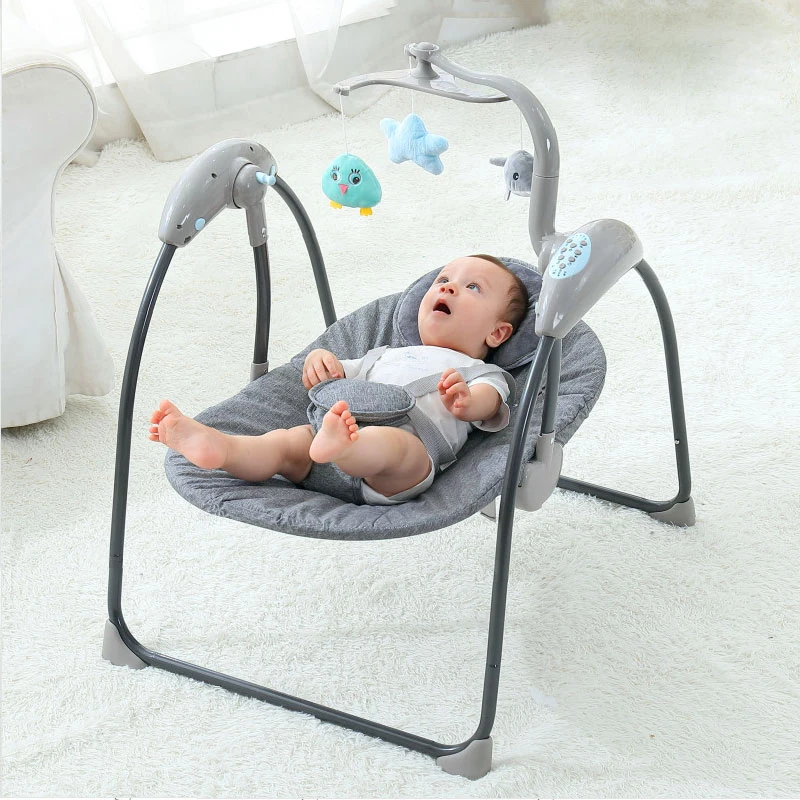 Babies Products Automatic Baby Rocking Chair, One Piece Remote Control Baby Rocking Chair, Toddler Travel Baby Rocker/