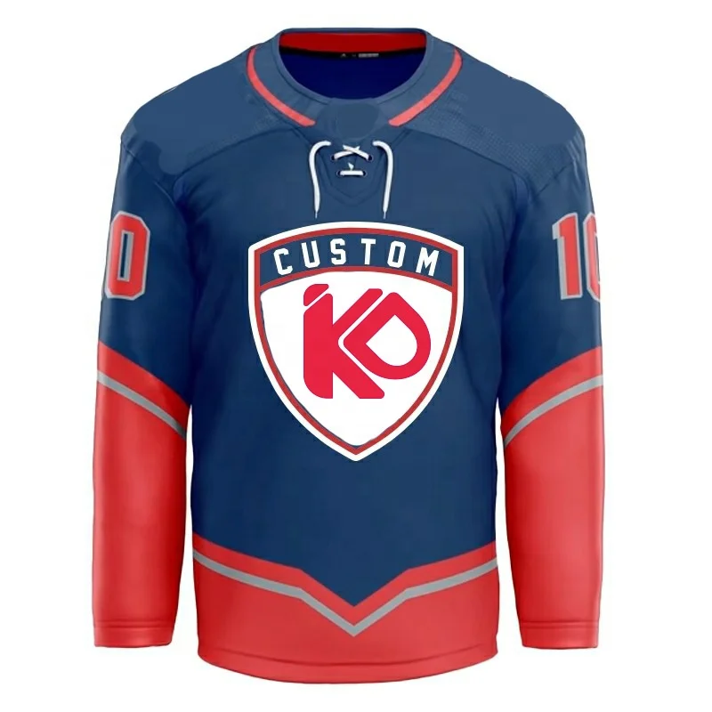 Sublimated Printing Ice Hockey Jersey Custom Made Youth Sports Team Custom Ice Hockey Uniform