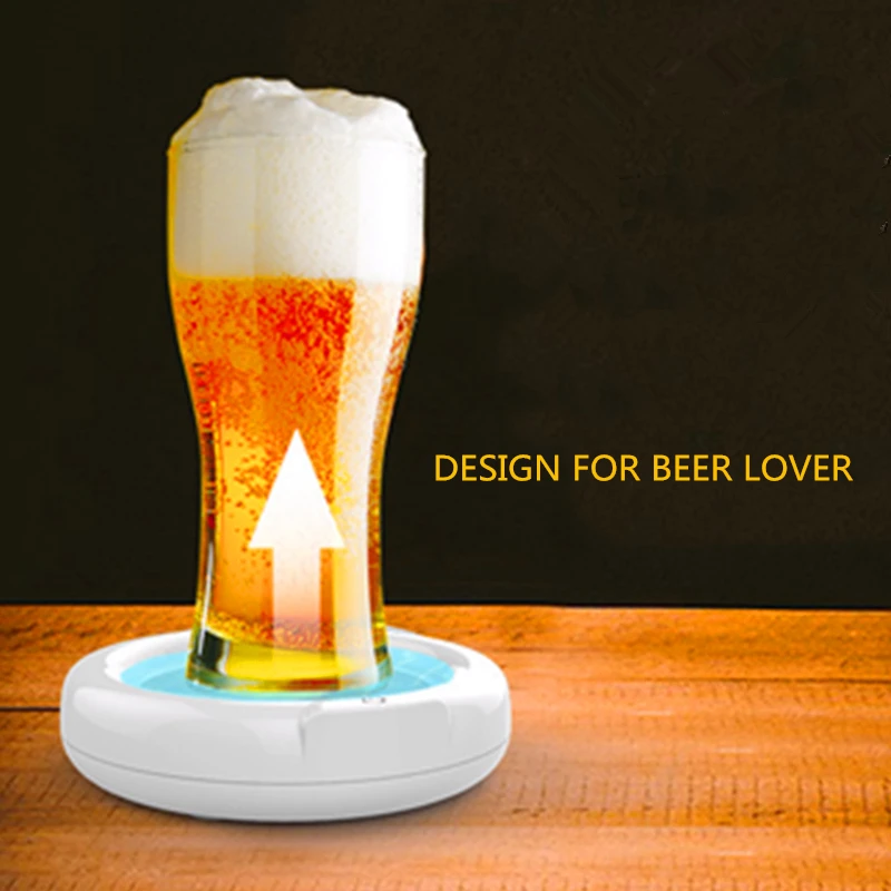 Magic Plastic Electric Ultrasonic Beer Foamer Making Sonic Foamer Beer Aerator