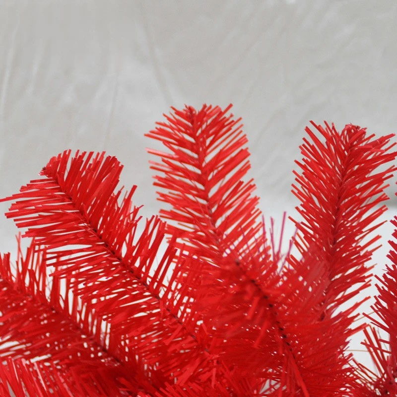 Sevenlots 60Cm Red Christmas Tree Christmas Day Decoration Supplies Small 90CM Red Christmas Tree