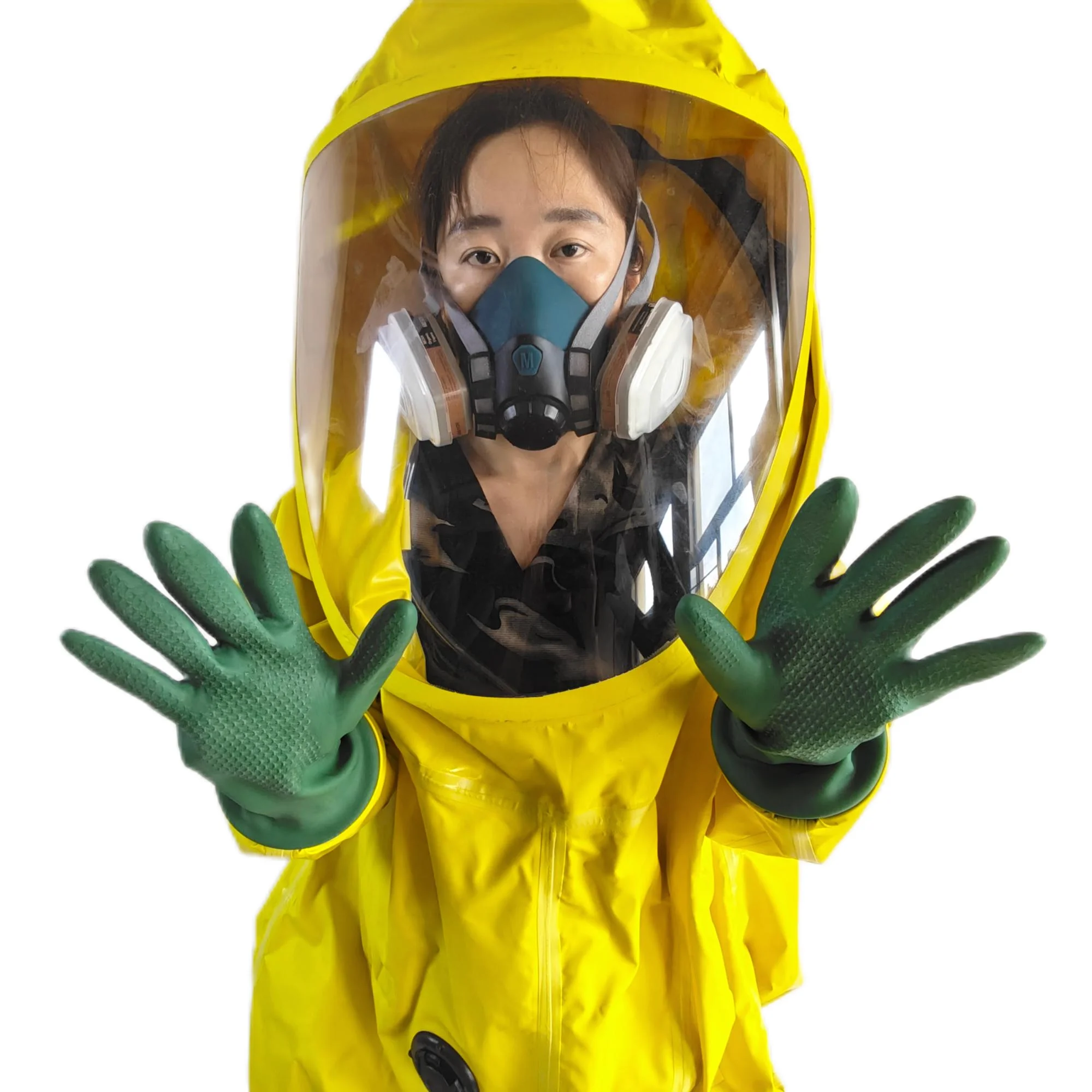 Good quality Class tightness fully enclosed heavy duty chemical protective  for firefighters Body Protection Suit