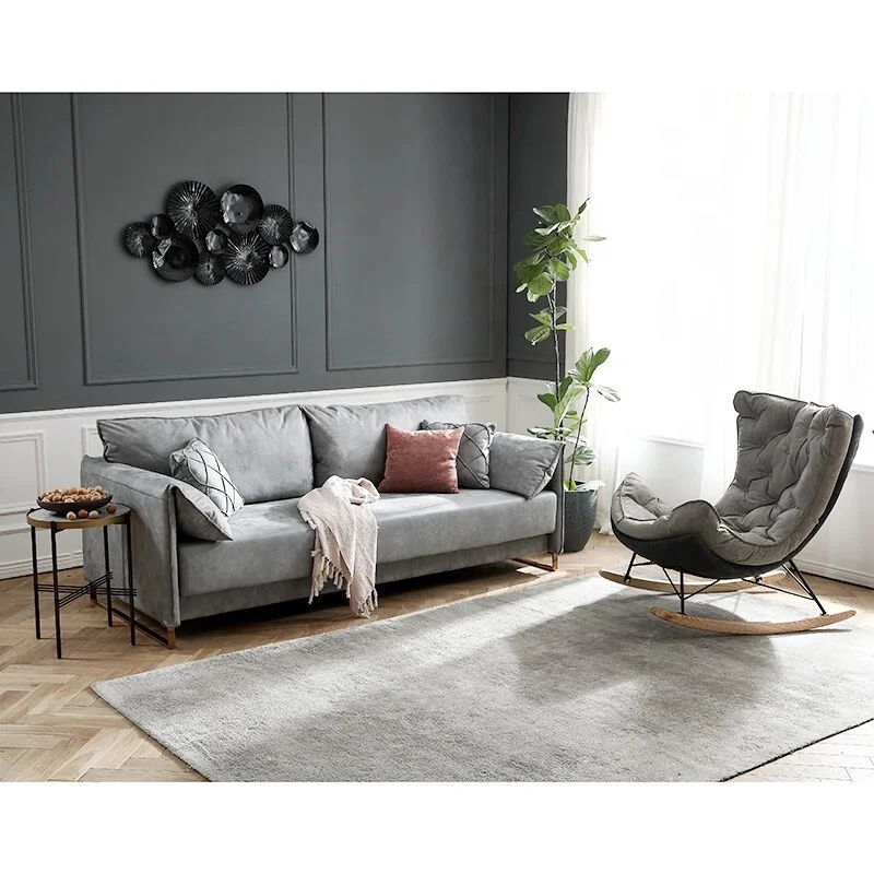 patio furniture adult cushion zero gravity metal frame footrest arm sofa relax wood base rocking recliner chair for living room