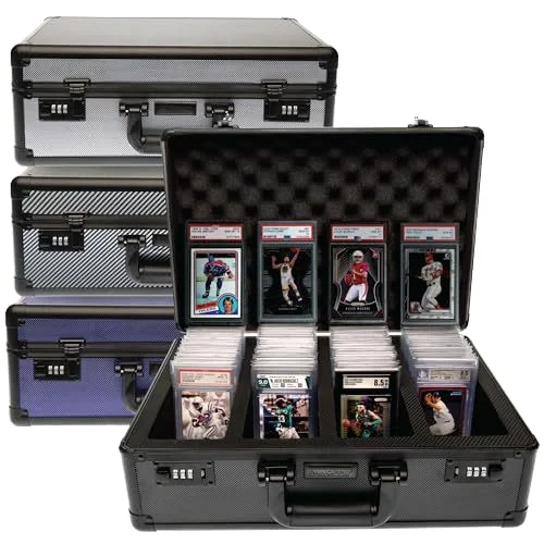 VALUN 160+ 4 ROW Graded Card Storage Box Durable Sports Baseball Football TCG MTG Cards Top Loader Design PS A Card Storage Box