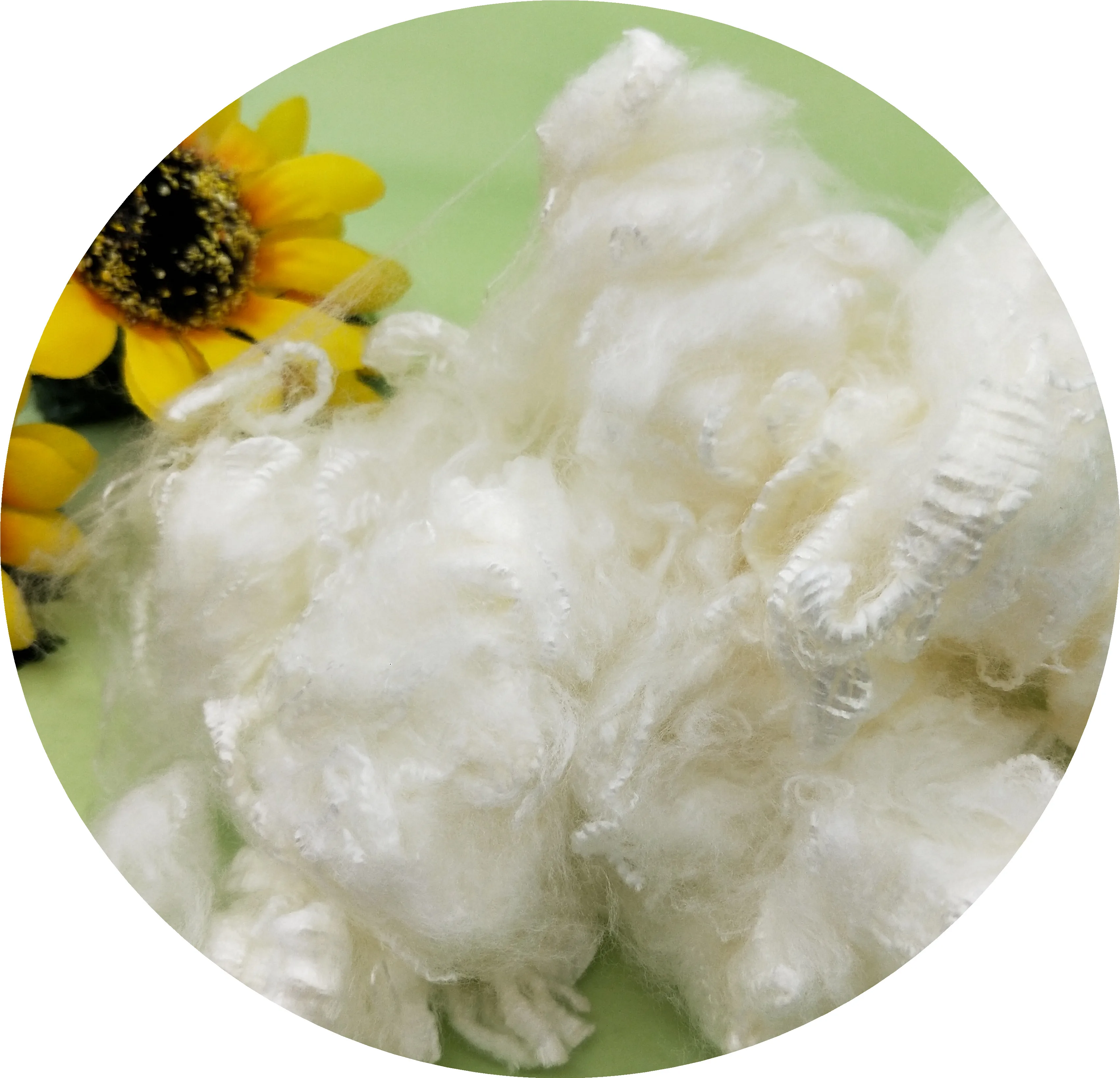 Огнестойкое сырье из белого акрилового волокна для нетканого полотна